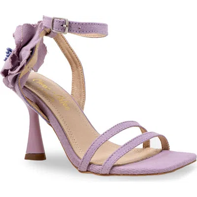 Chase & Chloe Chase And Chloe Iridessa Fray Rosette Sandal