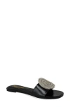 Chase & Chloe Chase And Chloe Irma Spiral Embellished Slide Sandal