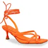 Chase & Chloe Chase And Chloe Itaty Ankle Wrap Sandal