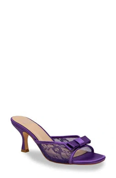 Chase & Chloe Chase And Chloe Jabari Satin Bow Lace Sandal In Multi