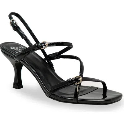 Chase & Chloe Chase And Chloe Jabari Slingback Sandal In Black