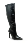 Chase & Chloe Chase And Chloe Knee High Boot In Black