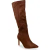 Chase & Chloe Chase And Chloe Knee High Boot In Brown