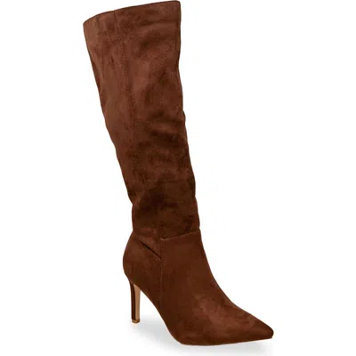 Chase & Chloe Chase And Chloe Knee High Boot In Brown