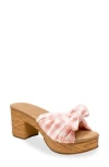 Chase & Chloe Chase And Chloe Knot Top Platform Sandal