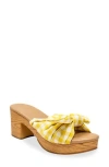 Chase & Chloe Chase And Chloe Knot Top Platform Sandal
