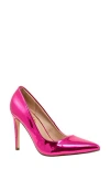 Chase & Chloe Chase And Chloe Lala Pointed Toe Pump In Pink
