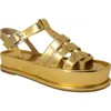 Chase & Chloe Chase And Chloe Laly Flatform Cage Sandal