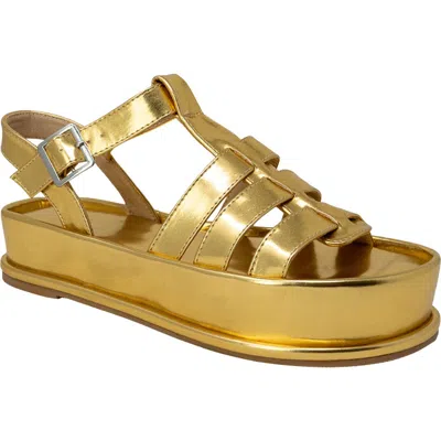 Chase & Chloe Chase And Chloe Laly Flatform Cage Sandal