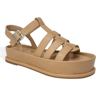 Chase & Chloe Chase And Chloe Laly Flatform Cage Sandal