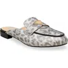 Chase & Chloe Chase And Chloe Loafer Mule In Gray