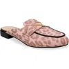 Chase & Chloe Chase And Chloe Loafer Mule In Pink