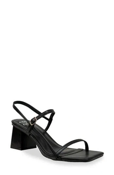 Chase & Chloe Chase And Chloe Maple Slingback Block Heel Sandal