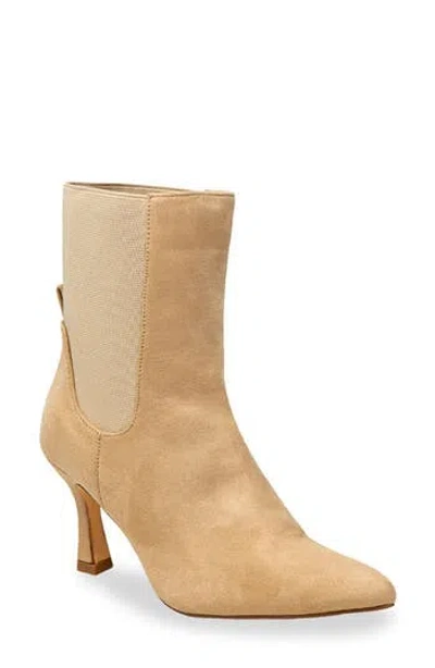 Chase & Chloe Chase And Chloe Mauri Bootie In Neutral