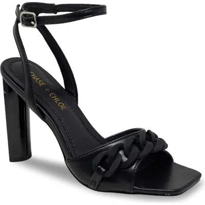 Chase & Chloe Chase And Chloe Mianni Chain Ankle Strap Sandal