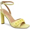 Chase & Chloe Chase And Chloe Mianni Chain Ankle Strap Sandal