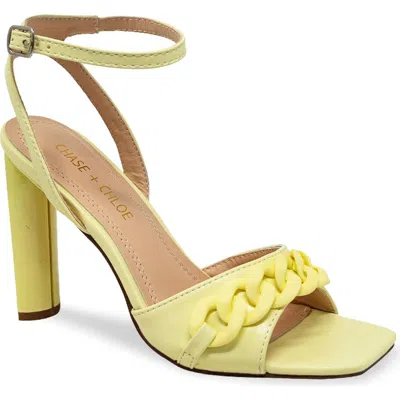 Chase & Chloe Chase And Chloe Mianni Chain Ankle Strap Sandal