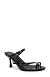 Chase & Chloe Chase And Chloe Nadine Sandal In Black