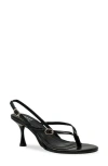 Chase & Chloe Chase And Chloe Nadine Slingback Sandal In Black