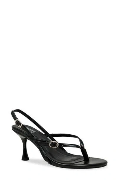 Chase & Chloe Chase And Chloe Nadine Slingback Sandal In Black