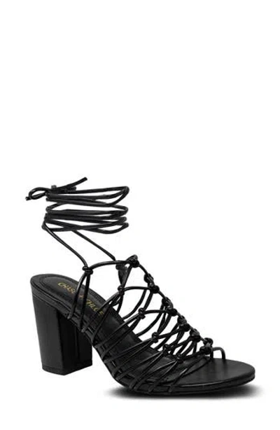 Chase & Chloe Chase And Chloe Nami Caged Ankle Wrap Sandal