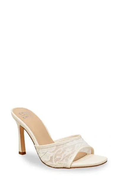 Chase & Chloe Chase And Chloe Nerissa Lace Sandal In White