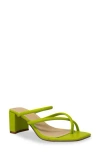 Chase & Chloe Chase And Chloe Olea Block Heel Sandal In Sage Pu