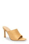 Chase & Chloe Chase And Chloe Open Toe Mule In Gold