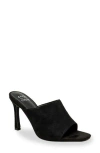 Chase & Chloe Chase And Chloe Open Toe Mule In Black