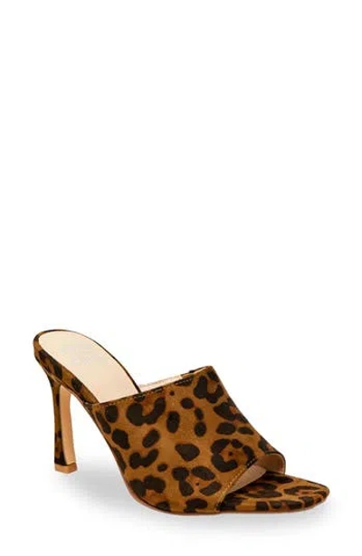 Chase & Chloe Chase And Chloe Open Toe Mule In Brown