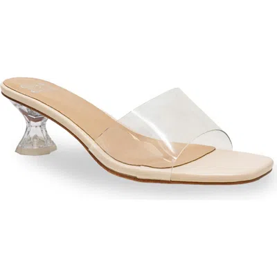 Chase & Chloe Chase And Chloe Oriana Clear Sandal In White