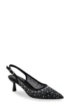 Chase & Chloe Chase And Chloe Pointed Toe Slingback Pump In Multi