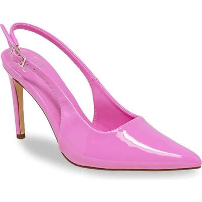 Chase & Chloe Chase And Chloe Pointed Toe Slingback Pump In Purple