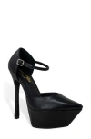 Chase & Chloe Chase And Chloe Pointy Toe D'orsay Platform Pump