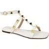 Chase & Chloe Chase And Chloe Pyramid Stud Ankle Sandal