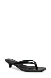 Chase & Chloe Chase And Chloe Raya Kitten Heel Sandal In Black