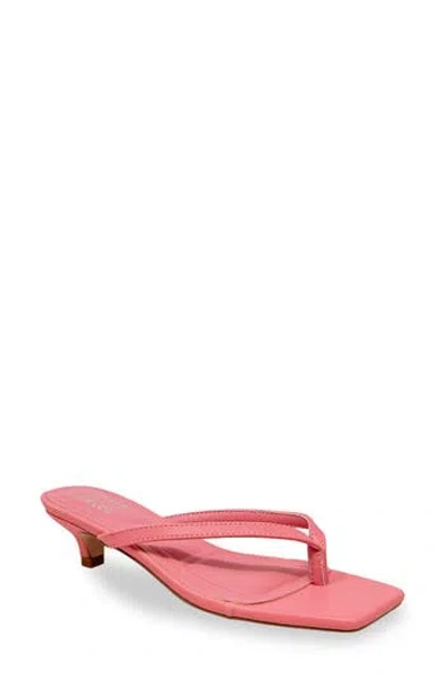 Chase & Chloe Chase And Chloe Raya Kitten Heel Sandal In Pink