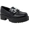 Chase & Chloe Chase And Chloe Rhinestone Bit Platform Loafer