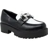 Chase & Chloe Chase And Chloe Rhinestone Bit Platform Loafer