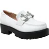 Chase & Chloe Chase And Chloe Rhinestone Bit Platform Loafer