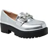 Chase & Chloe Chase And Chloe Rhinestone Bit Platform Loafer