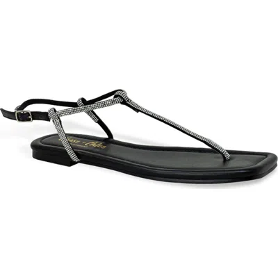 Chase & Chloe Chase And Chloe Rhinestone T-strap Sandal