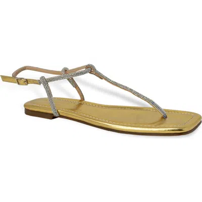 Chase & Chloe Chase And Chloe Rhinestone T-strap Sandal
