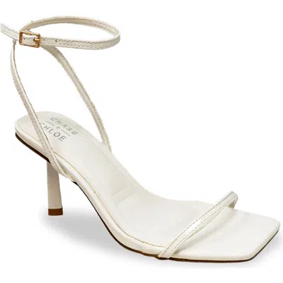 Chase & Chloe Chase And Chloe Richie Ankle Strap Sandal In White