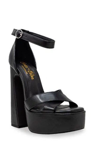 Chase & Chloe Chase And Chloe Rosetta Platform Sandal