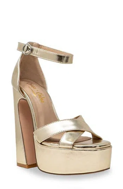 Chase & Chloe Chase And Chloe Rosetta Platform Sandal