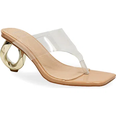 Chase & Chloe Chase And Chloe Ryella Clear Strap Sandal In White