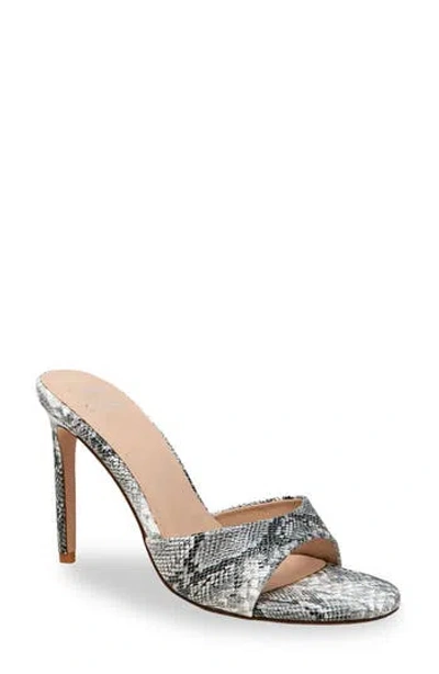 Chase & Chloe Chase And Chloe Slide Stiletto Sandal In Gray