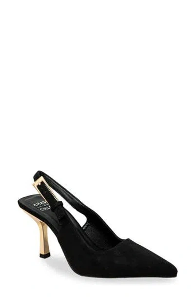 Chase & Chloe Chase And Chloe Slingback Pump In Black