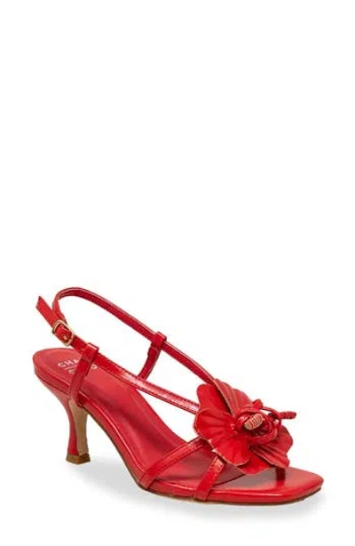 Chase & Chloe Chase And Chloe Slingback Sandal In Red